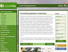 Tablet Screenshot of costa-rica-immobilien.com